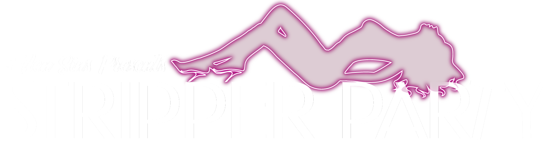 Stripper Party Logo for Mobile Shows in Myrtle Beach SC at Your Location Presented by Eden Sins